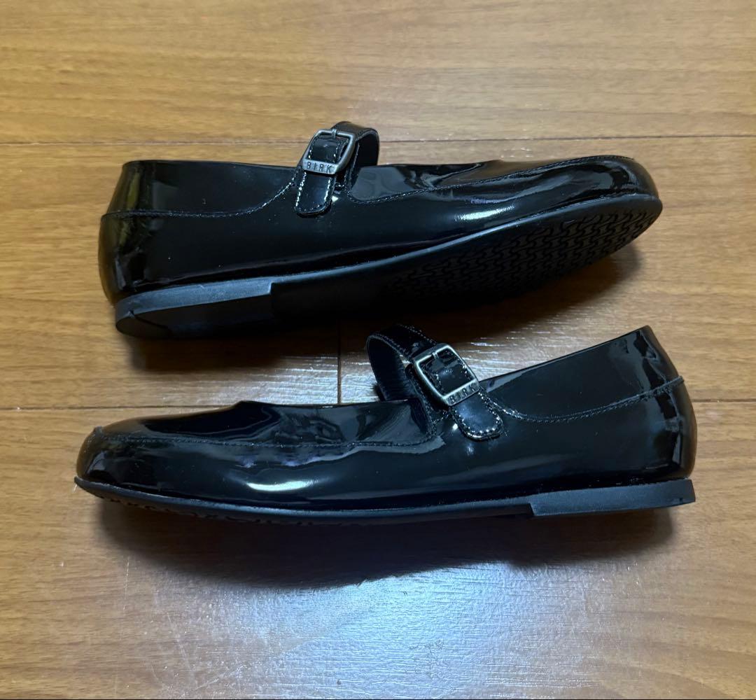 未使用級⭐︎廃盤モデル ビルケンシュトック リズモア ブラック エナメル 24.5