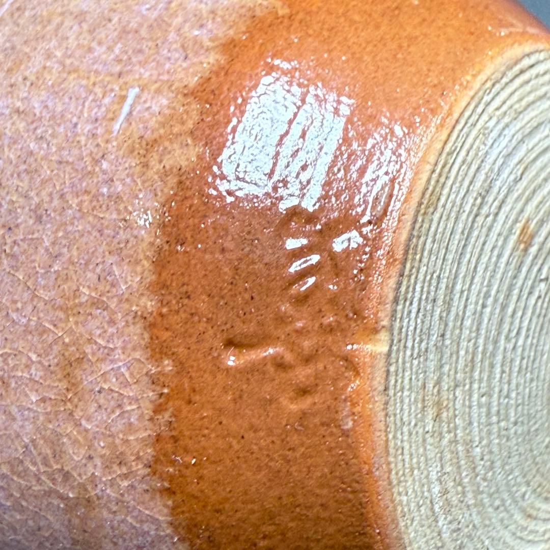 山口県指定無形文化財保持者　波多野善蔵　萩焼　茶入　共箱　仕覆　茶道具　家元旧蔵