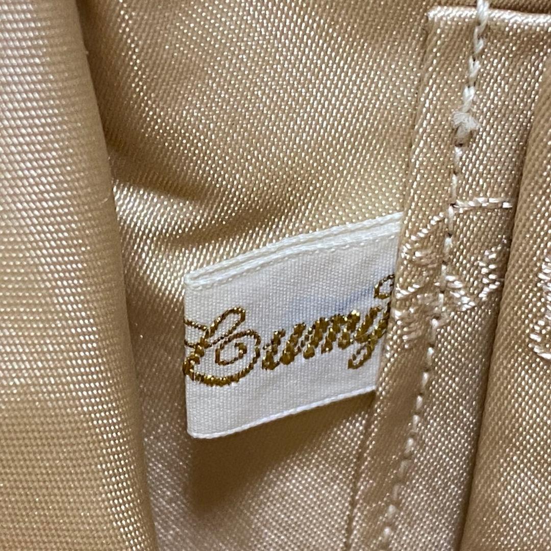 ●良品●　LUMY　ルミーはしもと　皇室御用達　がま口　ビーズ刺繍　ハラコバッグ