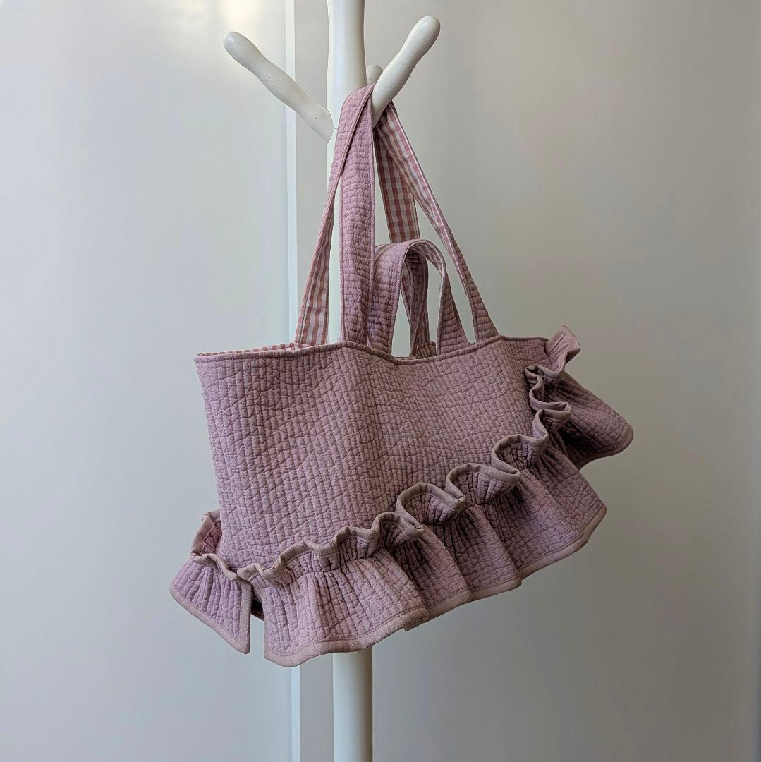 LiSA ヌビバッグ 大きめサイズ フリル マザーズバッグ ハンドメイド