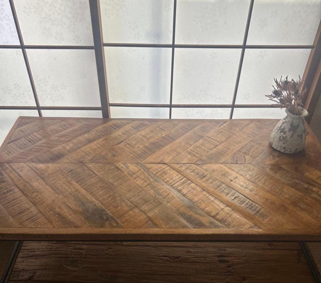 LIFE FURNITURE / ライフファニチャー　ヘリンボーンテーブル②