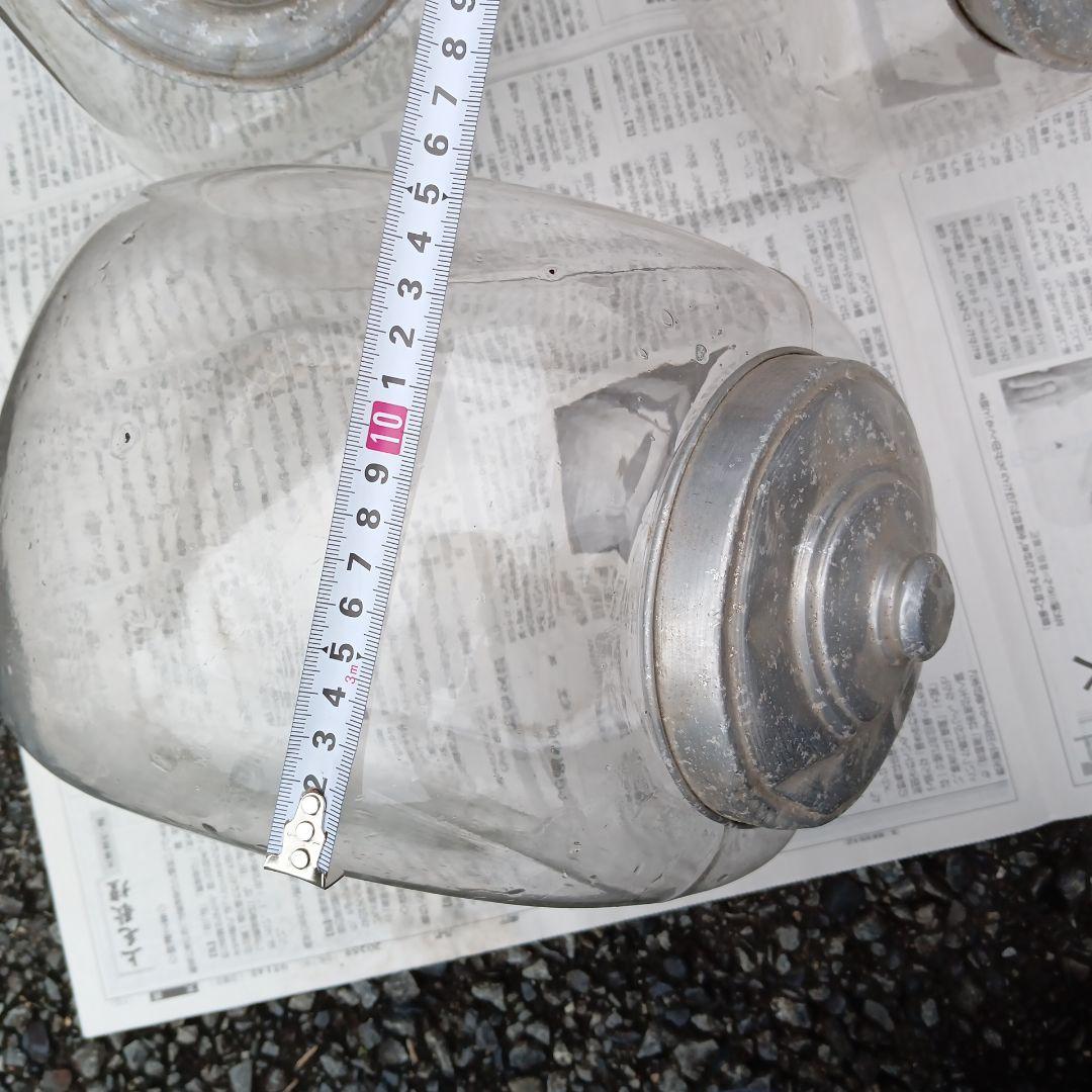 送料無料　匿名　昭和レトロ　ガラスケース　キャニスター 7個　おまとめ