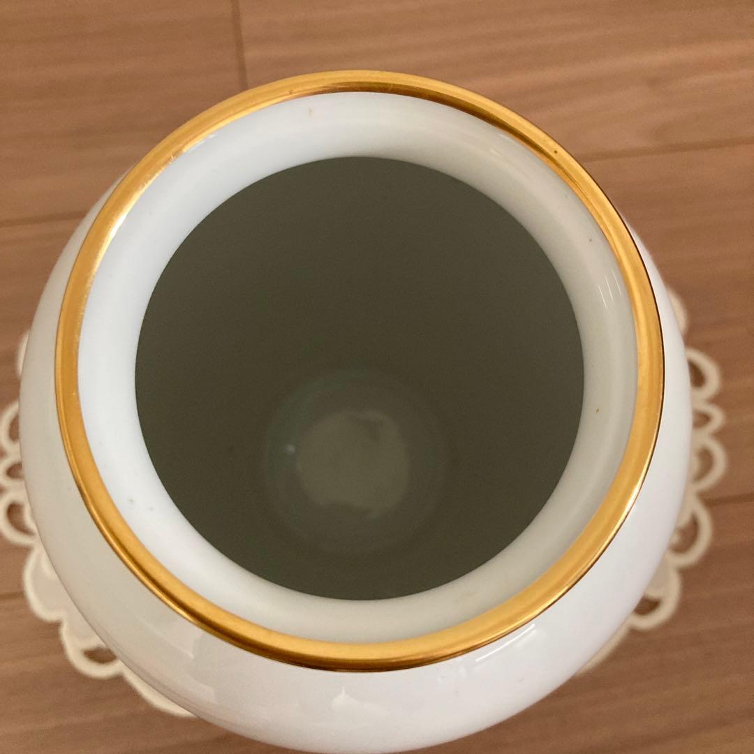 大倉陶園　金蝕椿　花瓶