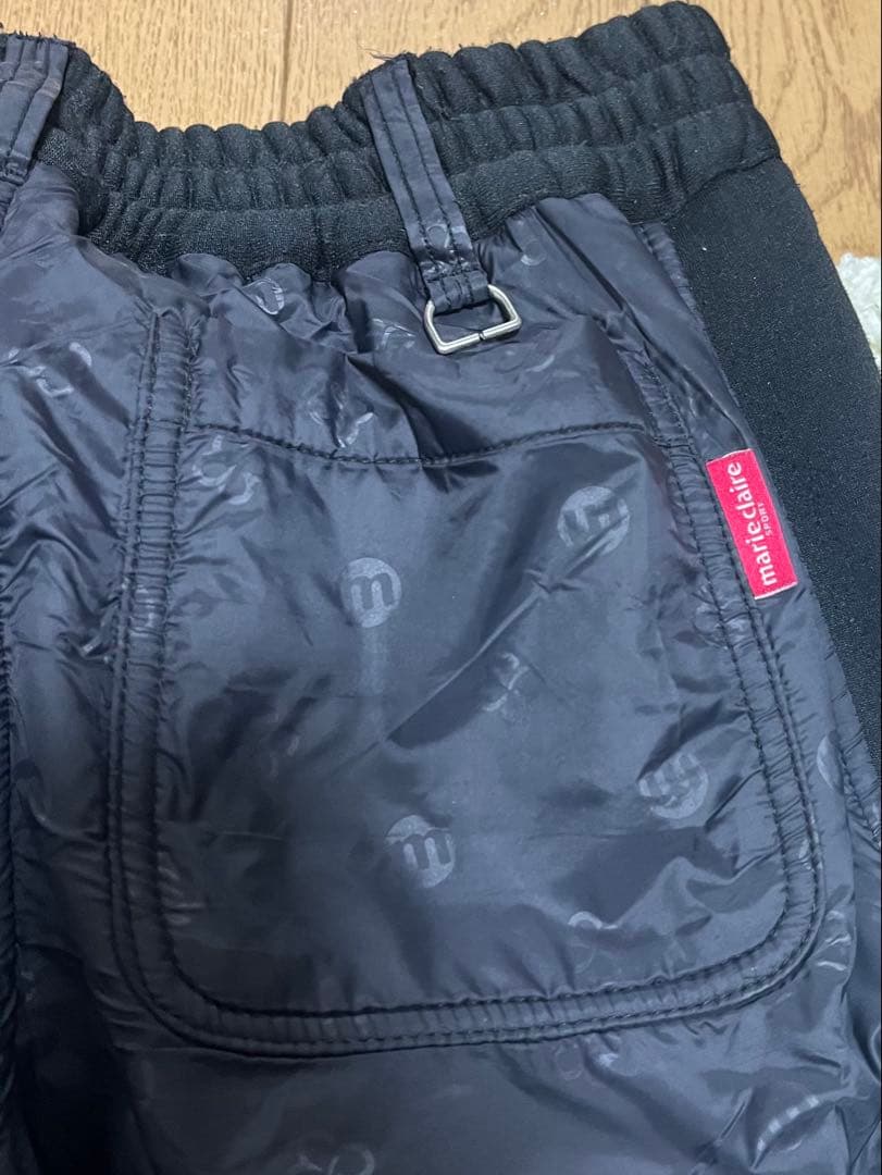 marie claileゴルフ　ロゴ入ブルゾンとパンツセットレディースM