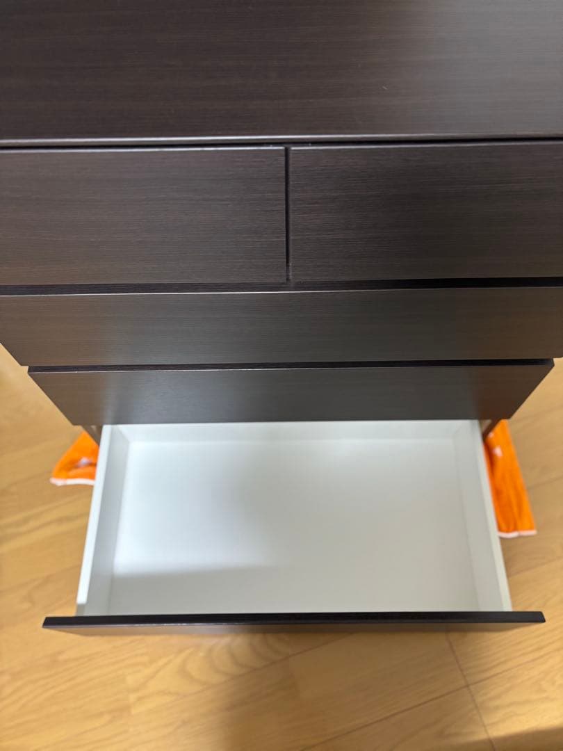 ニトリ ローチェスト(クエス80-4LC DBR)