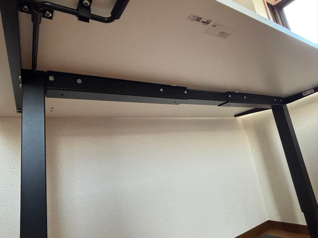 IKEA TROTTEN 昇降式デスク 160x80cm ホワイト/チャコール