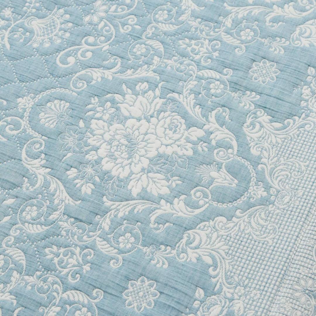 スワトウ刺しゅう協会認定 ジャガード織ラグ 190×240【新品】