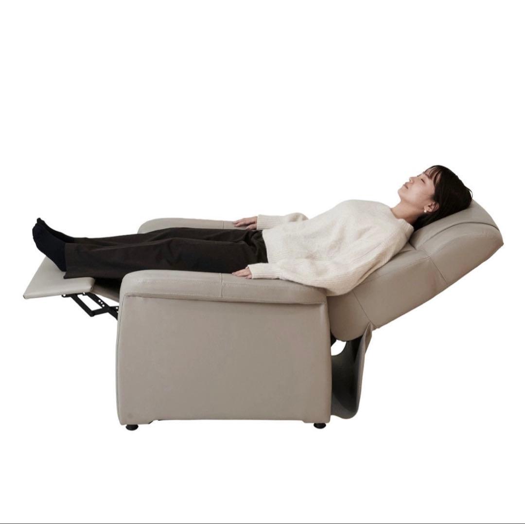 ダークブラウン リクライニングソファ 1人掛け ラウンジチェアDXⅡ