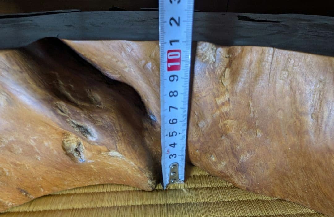 花台　飾り台　置き台　輪切り　厚さ約11cm　長さ60cm以上　天然木