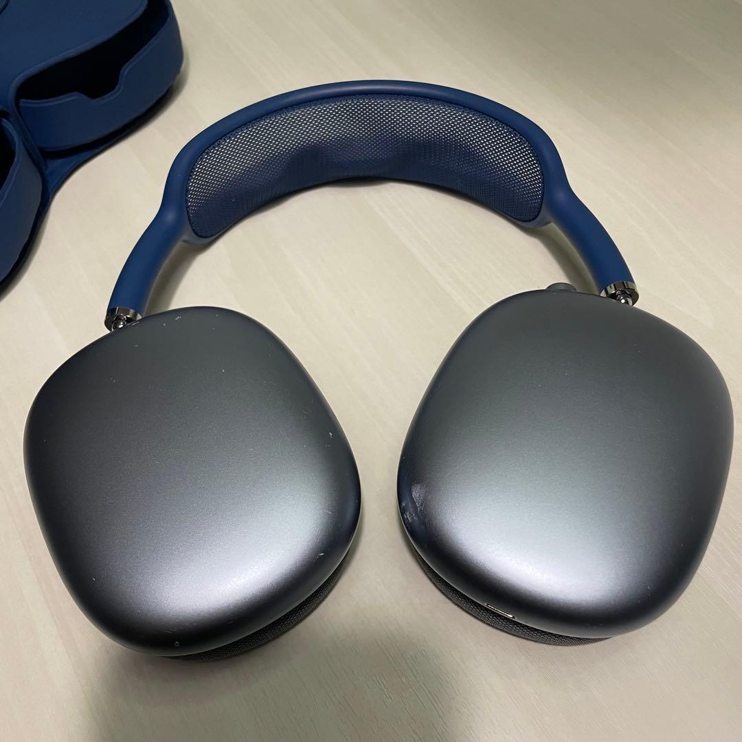 airpods MAX☆ブルー☆箱 スマートケース付き☆ヘッドホン☆Apple