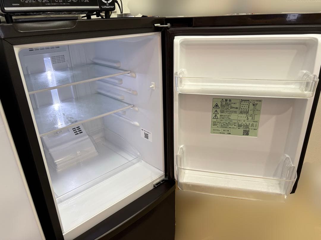 【愛知県岡崎市引取り可能な方】Panasonic 冷蔵庫 138L ブラウン