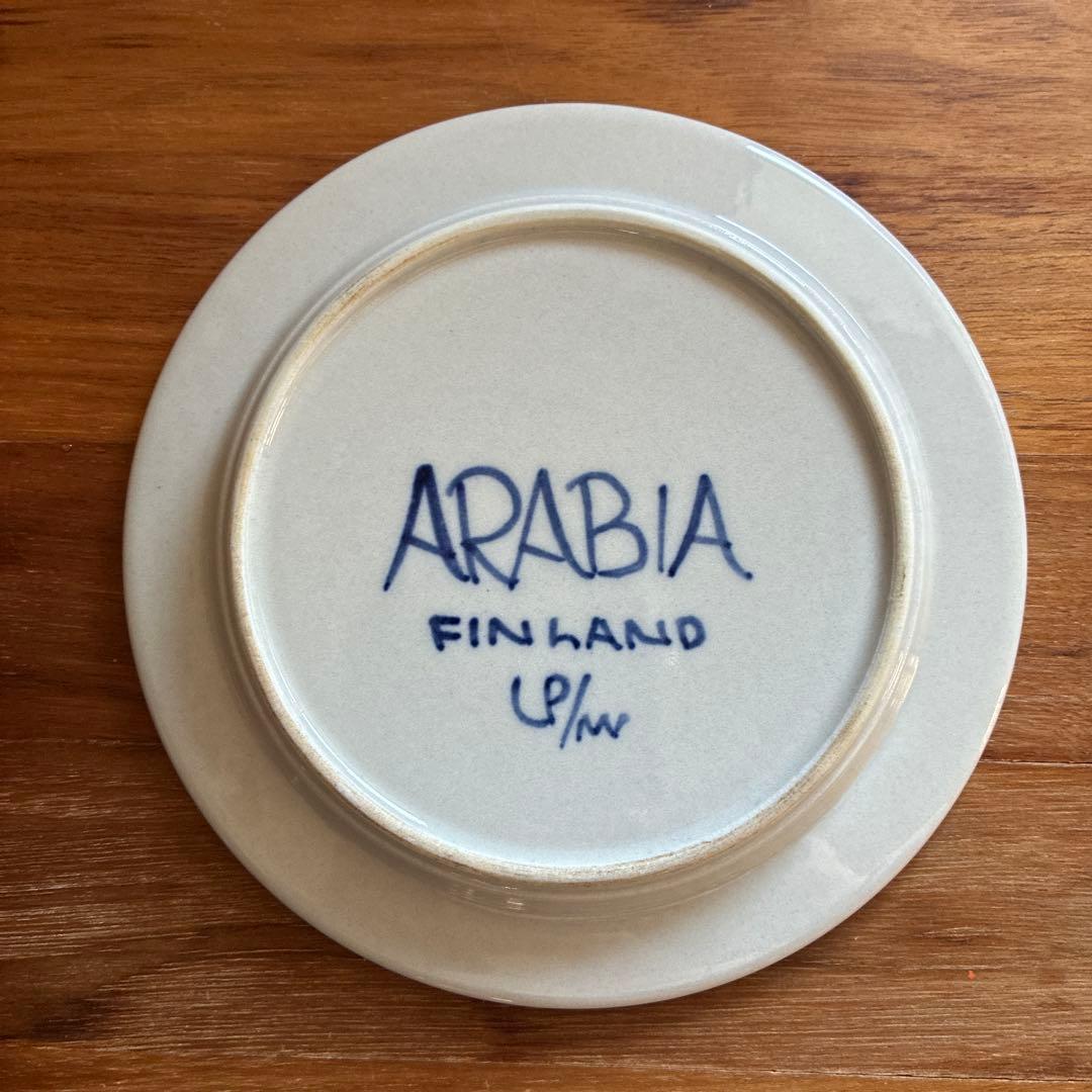 希少　Arabia　Anemone　アネモネ　絵柄入り　プレート　16cm　レア