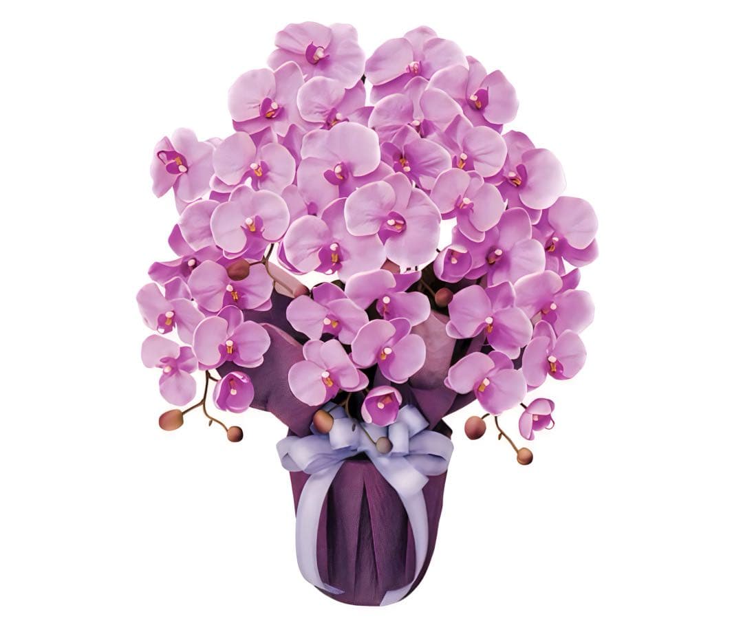 光触媒　人工観葉植物　ウォールグリーン　フェイクグリーン　エレガント胡蝶蘭L