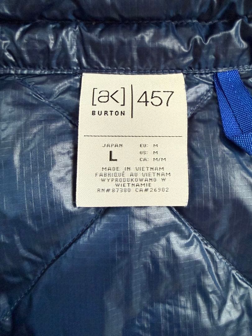 Burton ak457 パッカブル インサレーテッド ダウンジャケット L