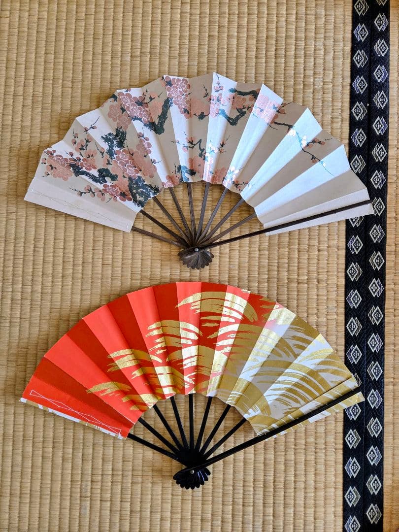 日本舞踊　小道具　尺舞扇子　2本セット