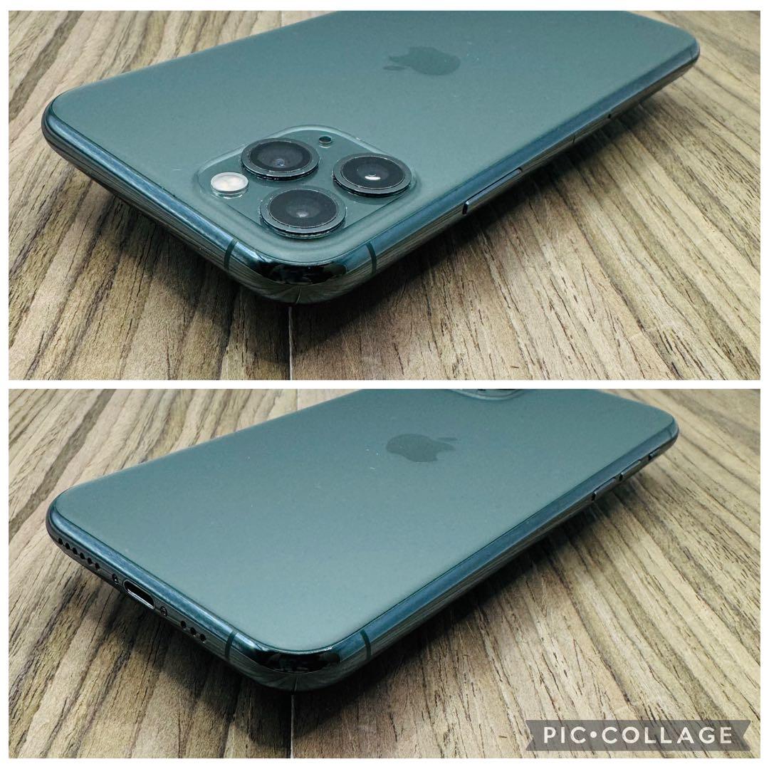 【美品】iPhone11pro グリーン 256GB SIMフリー 新品液晶電池