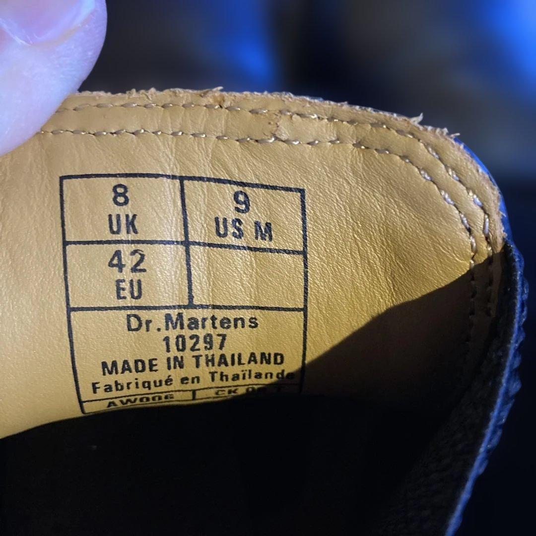 値下げ dr martens 10297 新品 黒革ブーツ