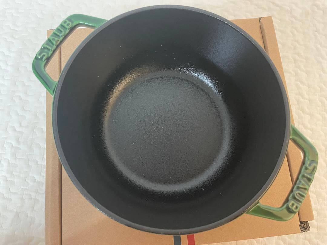 〈新品〉ストウブ　ワナベS オリーブ　バジルグリーン