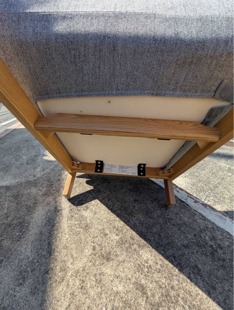 ＊東京都付近取引限定＊MUJI 無印良品　ハイバックリクライニングソファ グレー