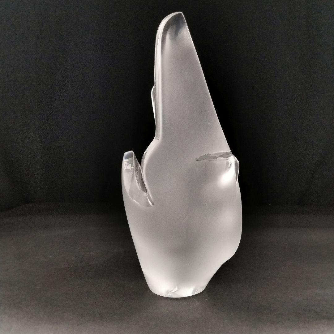 Ｒ145 ラリック シルヴィー フラワーベース 鳥 フロステッド