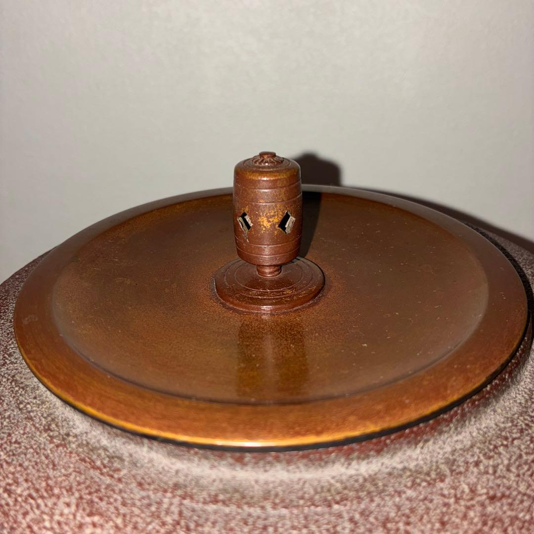 高橋敬典　筒釜　竹地紋