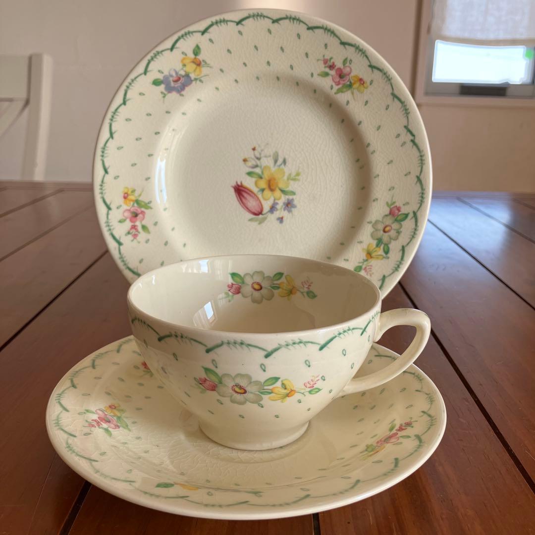 スージークーパー プランタン　グリーン　ティーセット