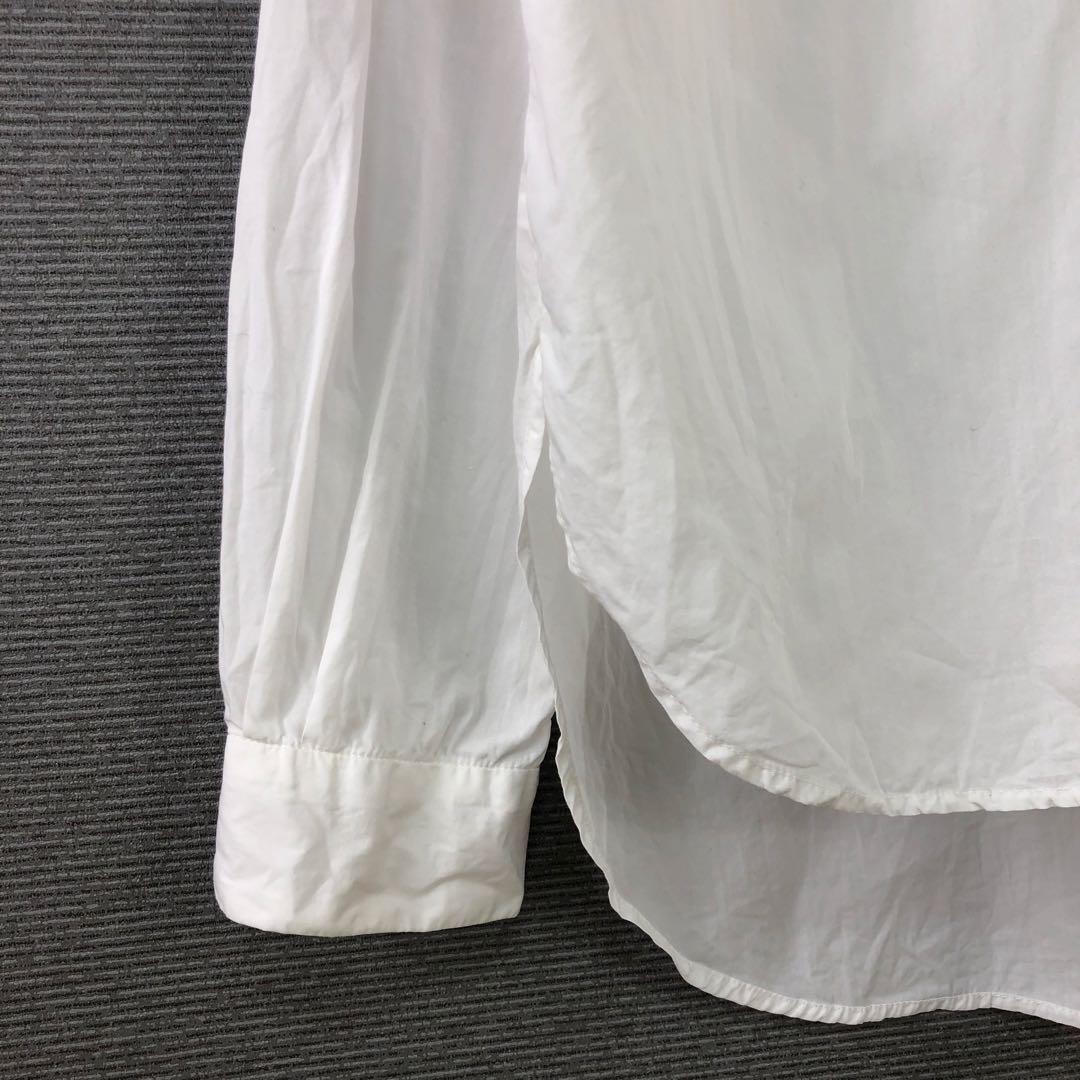 PallasPalace パラスパレス ノーカラーシャツ ブラウス ホワイト