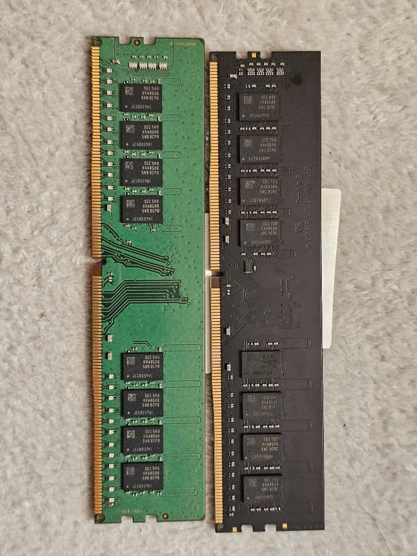 ジャンクメモリ DDR4 16GB ×2 8gb ×2 ×1