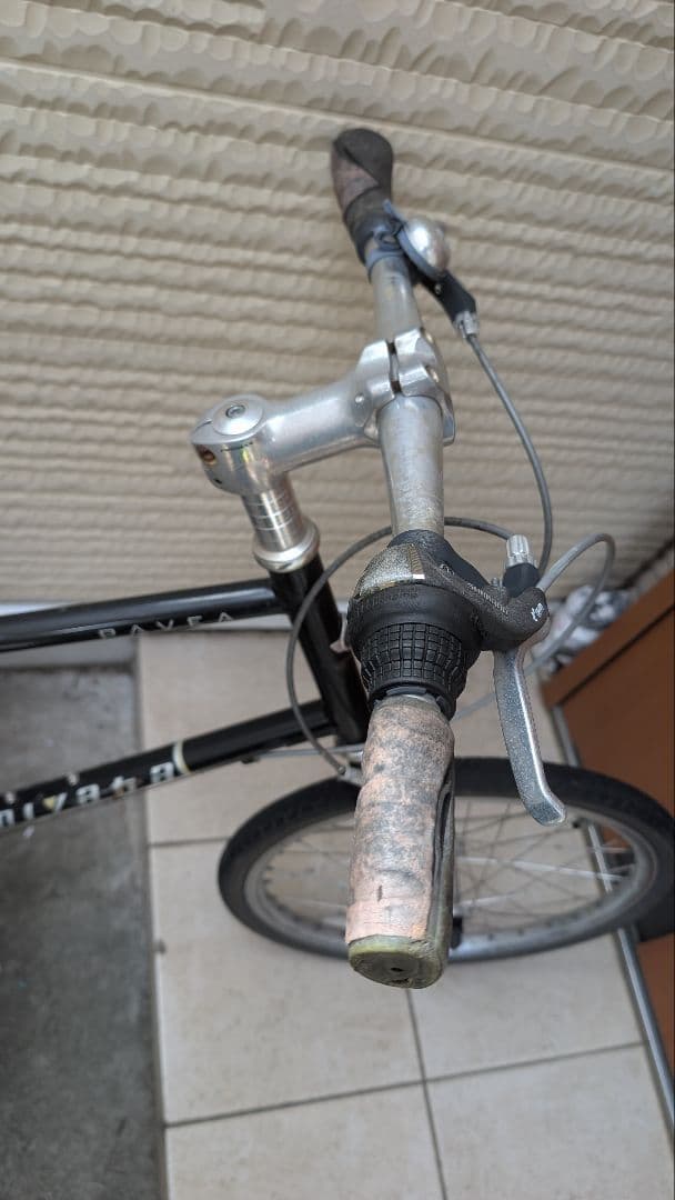 ミニベロ miyata 自転車 黒 スチールフレーム 引き取り限定