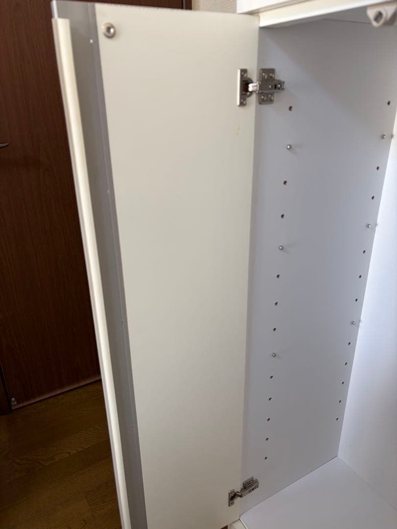 ホワイトキャビネット スリットデザイン 日本製キャビネット