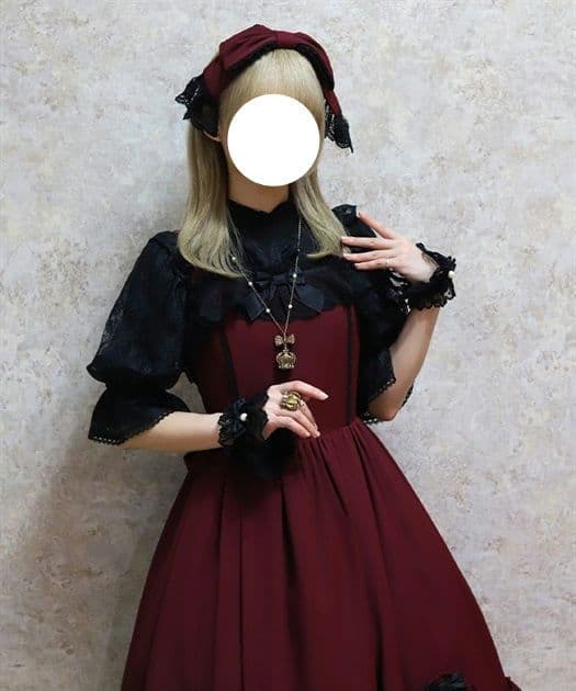 Chalmiere 不思議の国 ジャンスカ&カチューシャ 2点セット ワイン