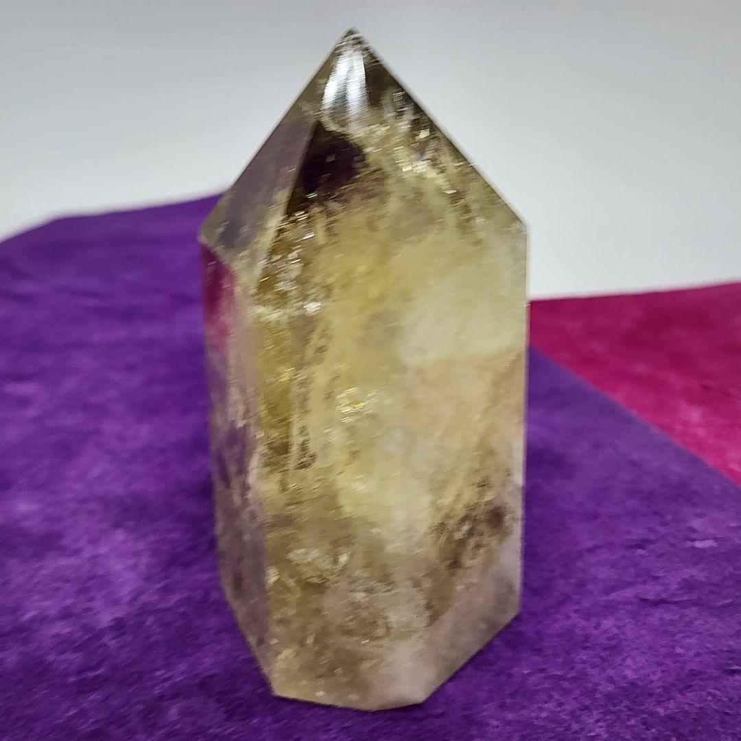 天然シトリン 黄金の輝き＆レインボー 商売繁盛・金運アップ