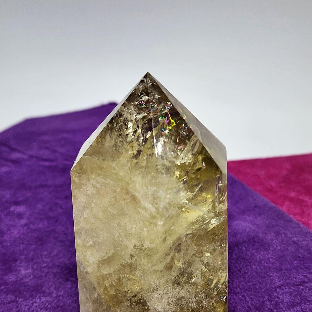 天然シトリン 黄金の輝き＆レインボー 商売繁盛・金運アップ