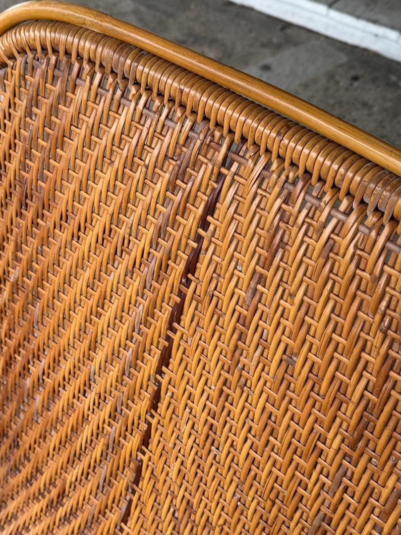 ラタンラウンジチェア_A　ヴィンテージ　北欧　アンティーク　パーソナルチェア