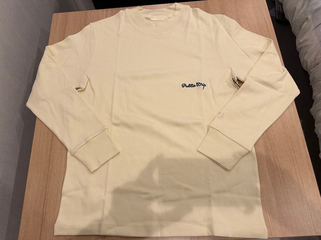 Public Drip パブリックドリップ モックネック ロンT クリーム