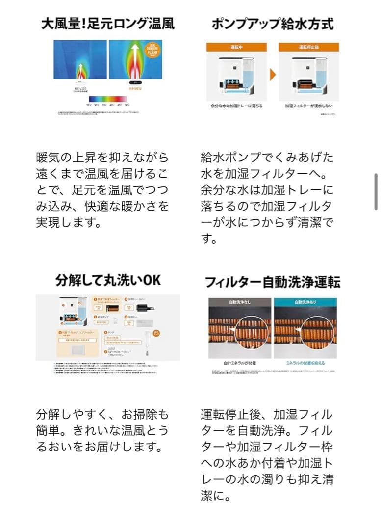 【新品】 SHARP プラズマクラスター加湿セラミックファンヒーター