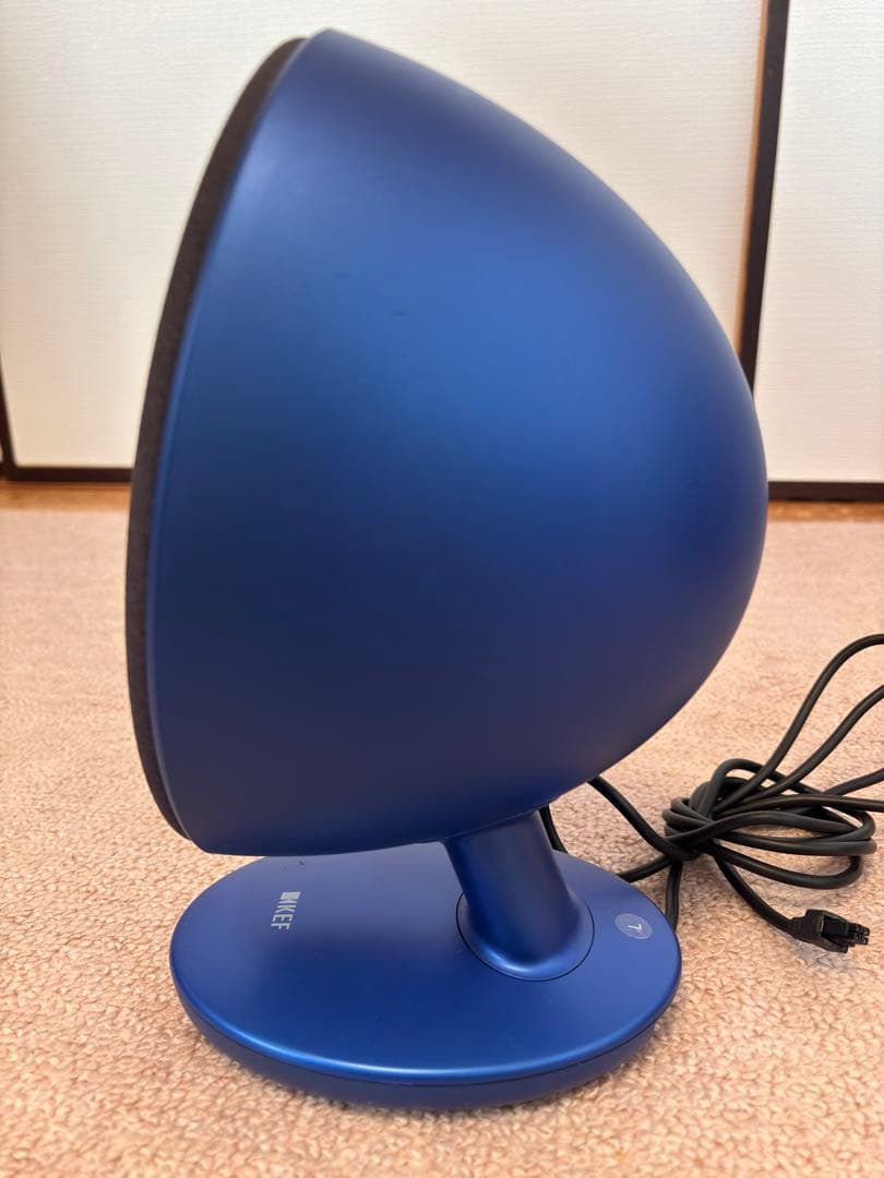 KEF ワイヤレススピーカー 青 卵型