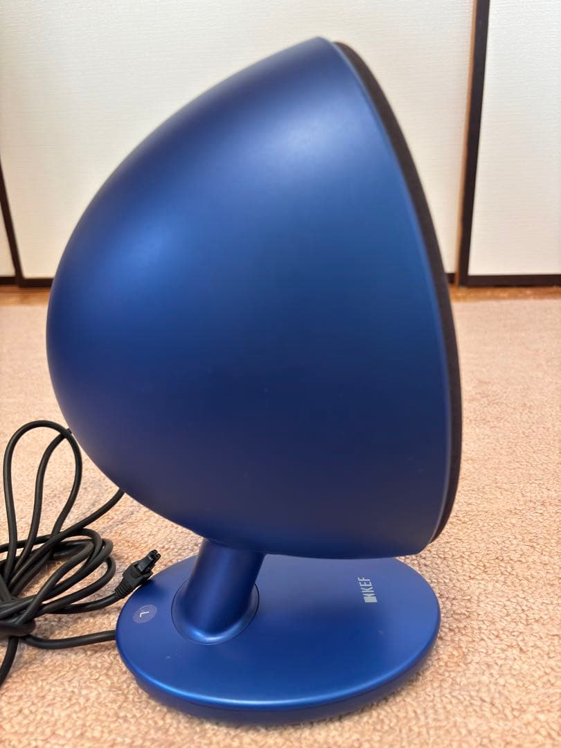 KEF ワイヤレススピーカー 青 卵型