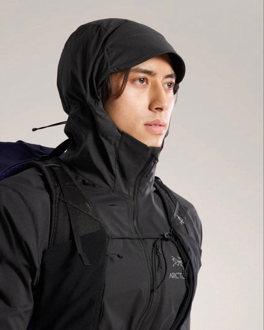 美品 ARC'TERYX アークテリクス スコーミッシュ フーディM ブラック