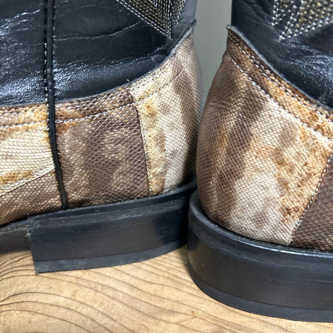 メキシコ製BOTAS JE-VERウエスタンブーツ エキゾチックレザー271/2