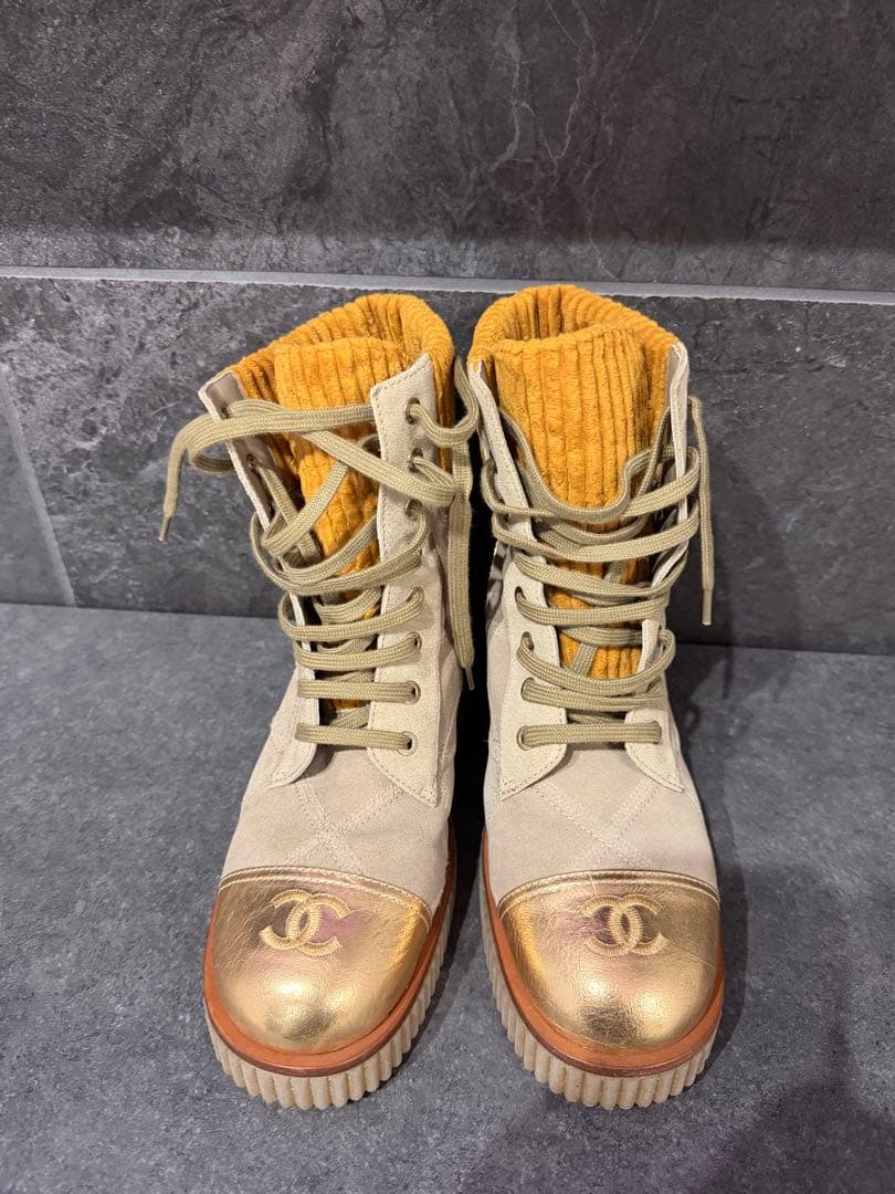希少 極美品 シャネル　 CHANEL G36536レディースブーツ 正品保证