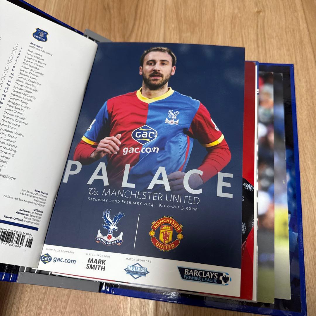 チェルシー、マンチェスターユナイテッドなどマッチデープログラムセット