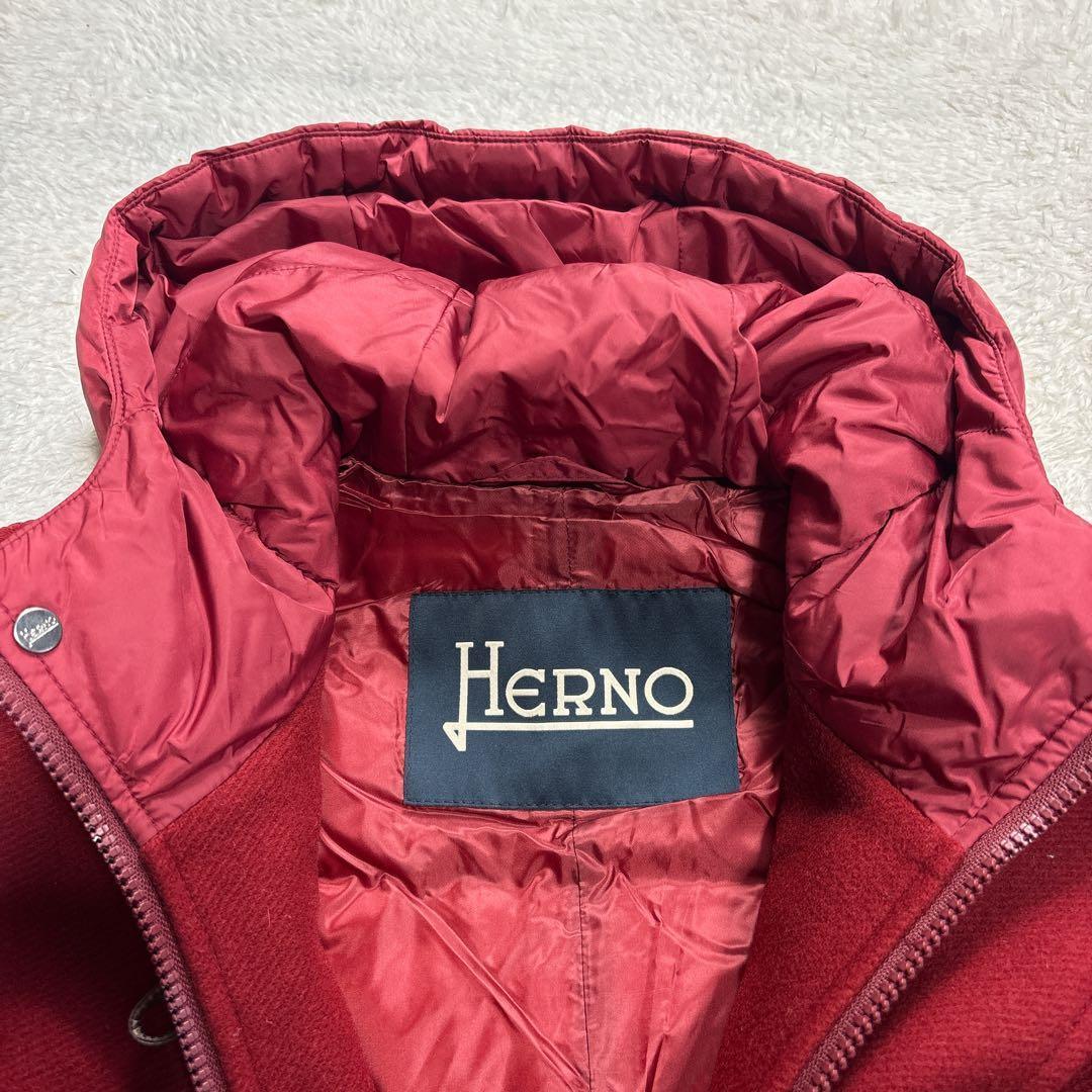 HERNO ヘルノ ダッフルコート ダウンコート ウール 切替 IN-TECH
