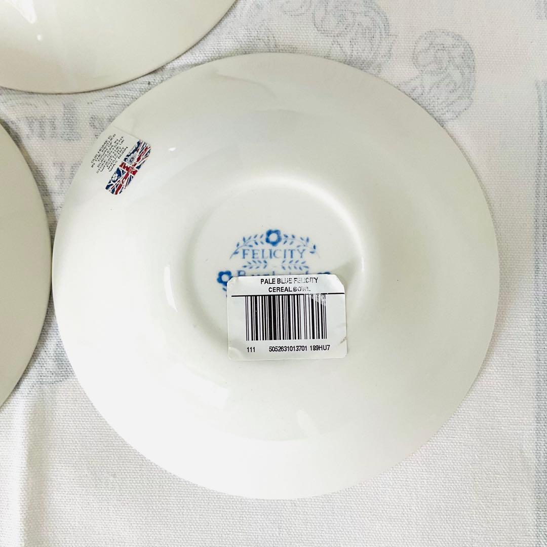 ☆Burleigh バーレイ☆新品 ブルーシリーズ シリアルボウル ３柄セット