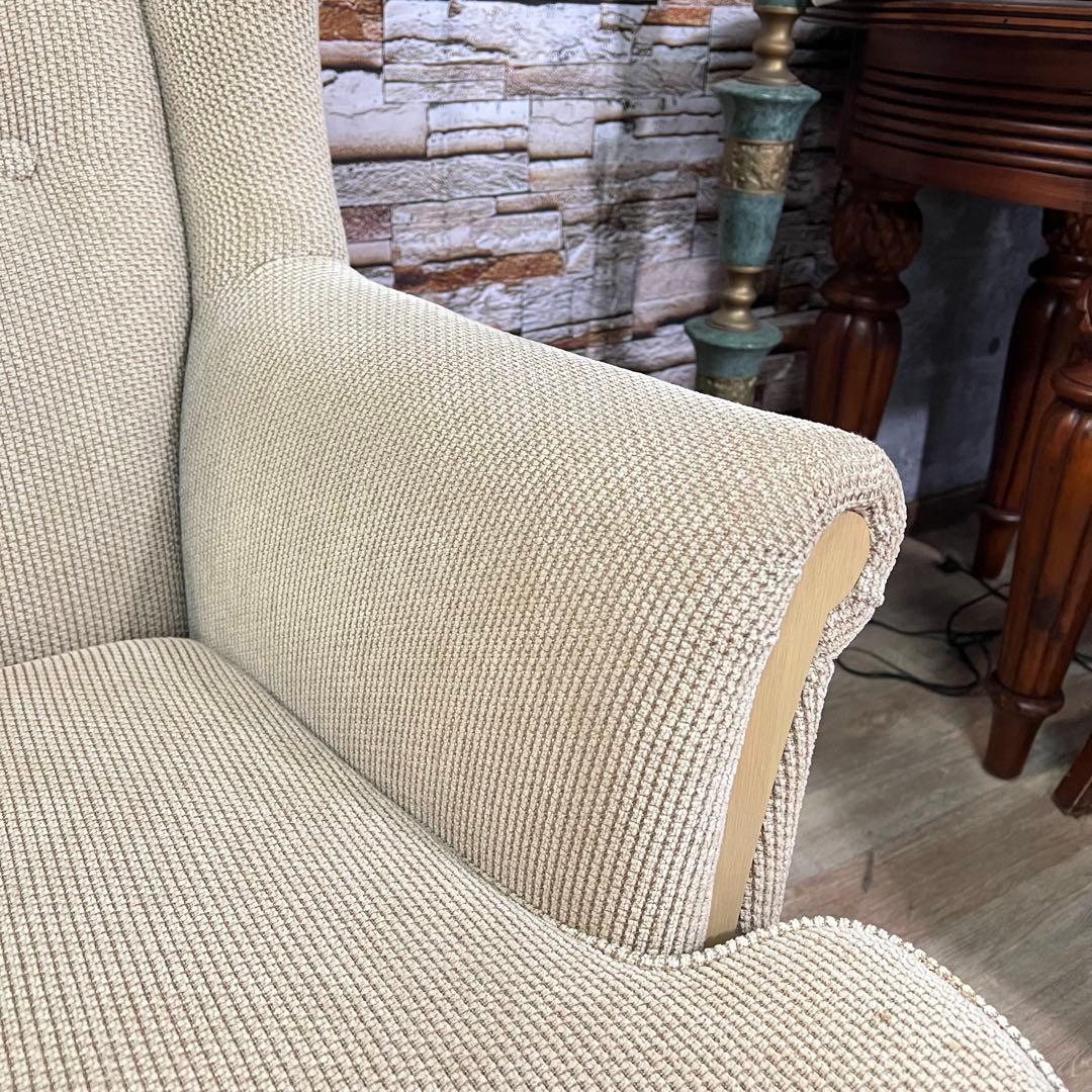 ꧁ADAL アダル꧂ラウンジチェア 1Pソファ ファブリック ハイバック アーム