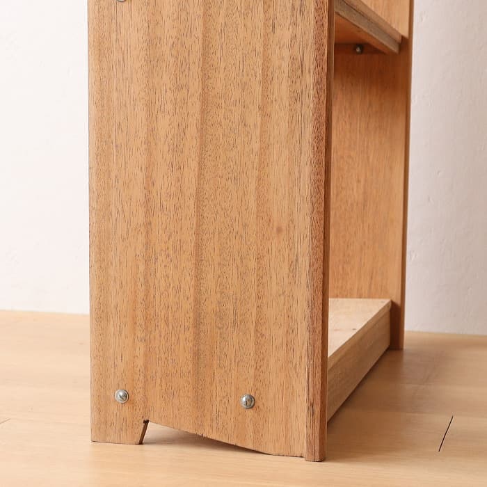 アンティーク 本棚 書棚 無垢材 無塗装 ラワン 古家具 昭和レトロ