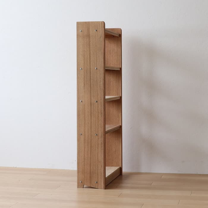 アンティーク 本棚 書棚 無垢材 無塗装 ラワン 古家具 昭和レトロ