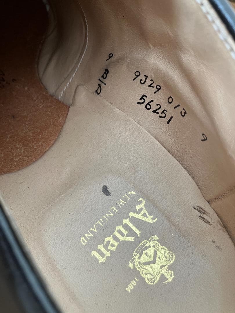 ALDEN オールデン 56251 ブラックコードバン 　US9D