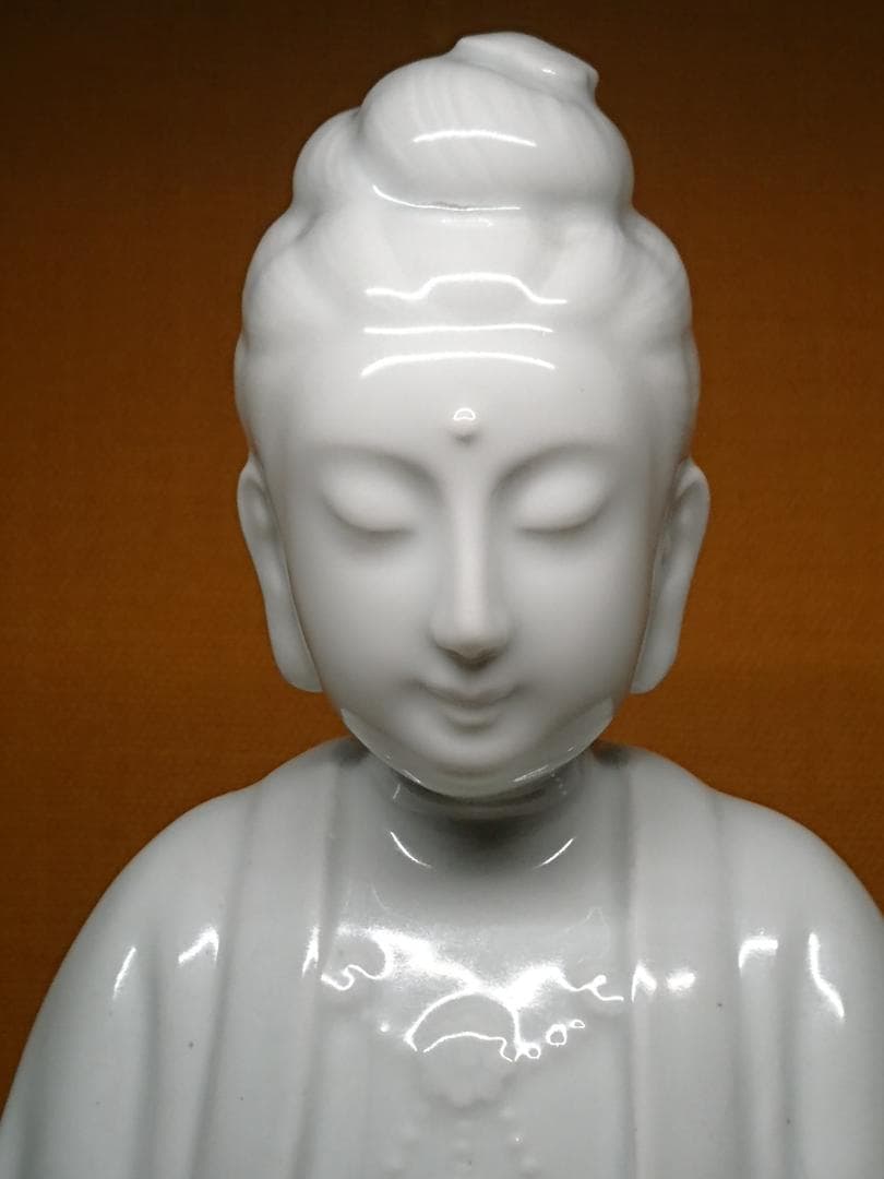 仏教美術　観音　陶器　オブジェ　置物　インテリア　工芸品　美術品　A1011