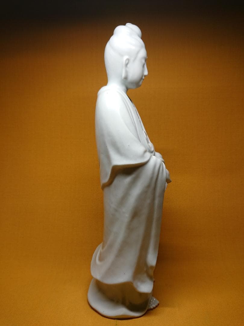 仏教美術　観音　陶器　オブジェ　置物　インテリア　工芸品　美術品　A1011